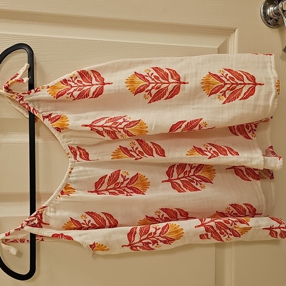 🧡🩷Old Navy Cream Floral Tie-Shoulder Camisole - S Or M - Picture 4 of 4